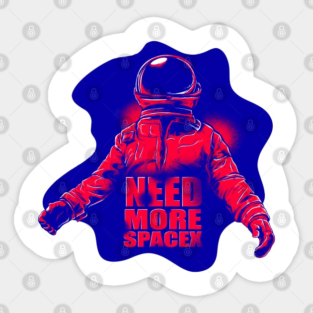 Spacex Sticker by everglowstd